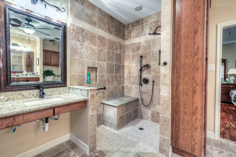 CURBLESS SHOWER MYTHBUSTERS ADA Remodeling Houston